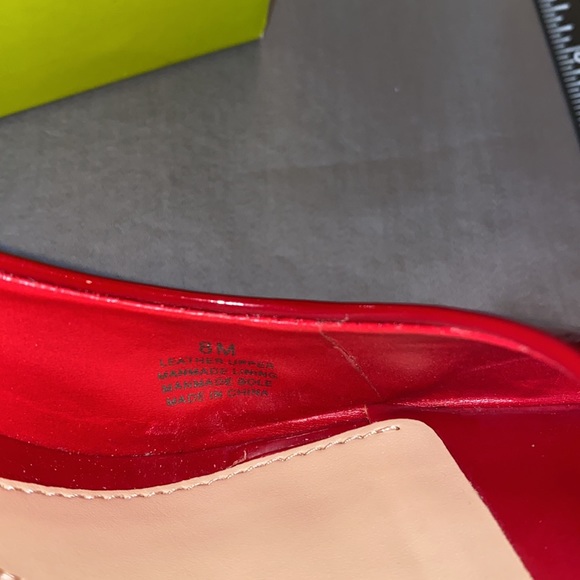 Gianni Bini Red Patent Leather Platform Stiletto Peep Toe Pumps New In Box 8M - Picture 12 of 13